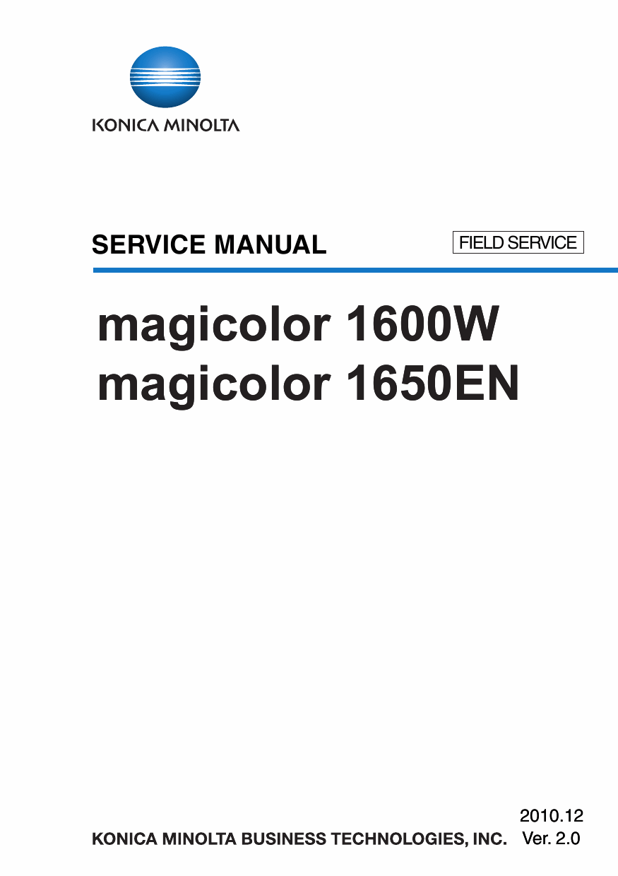 Konica-Minolta magicolor 1600W 1650EN FIELD-SERVICE Service Manual-1